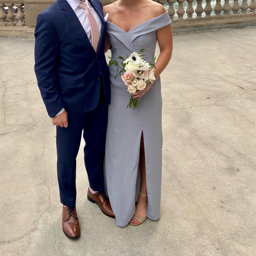 Bella Bridesmaid Platinum Dress
